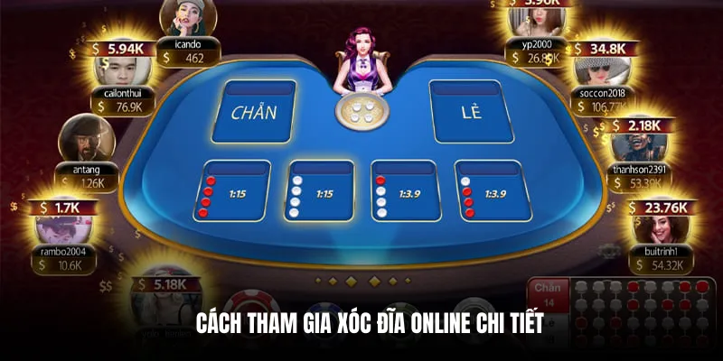 Cách tham gia xóc đĩa online chi tiết.